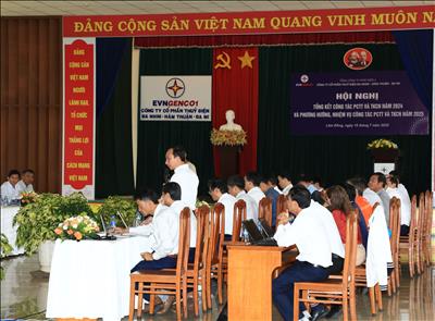 CÔNG TY CỔ PHẦN THỦY ĐIỆN ĐA NHIM - HÀM THUẬN - ĐA MI TỔ CHỨC HỘI NGHỊ VỀ CÔNG TÁC PHÒNG, CHỐNG THIÊN TAI VÀ TÌM KIẾM CỨU NẠN NĂM 2025.