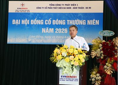 ĐẠI HỘI ĐỒNG CỔ ĐÔNG THƯỜNG NIÊN NĂM 2026 CÔNG TY CỔ PHẦN THỦY ĐIỆN ĐA NHIM - HÀM THUẬN - ĐA MI